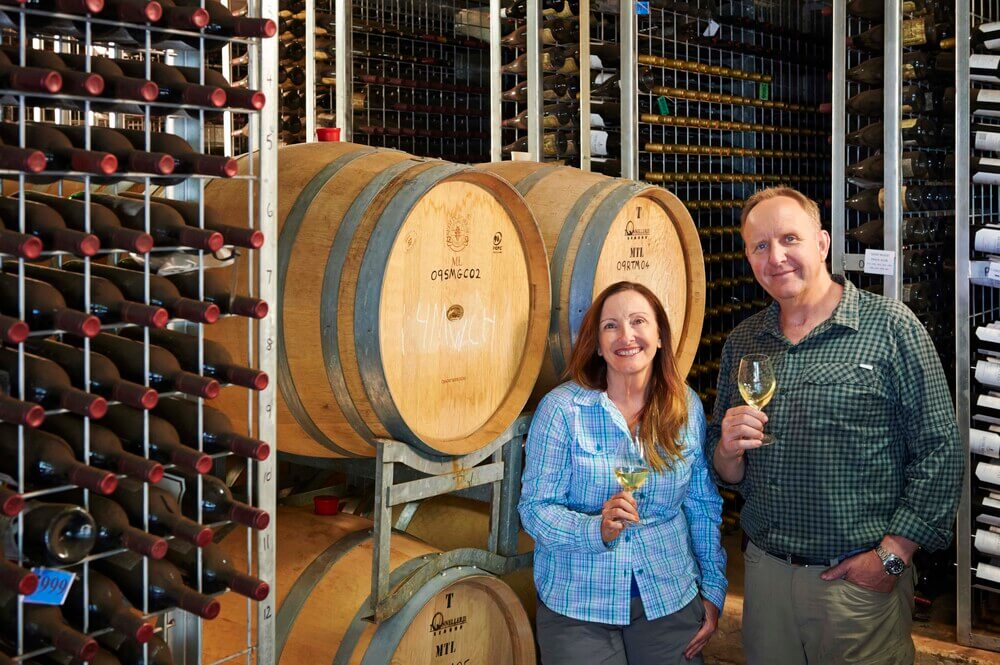 Clare and Keith Mugford of Moss Wood Winery