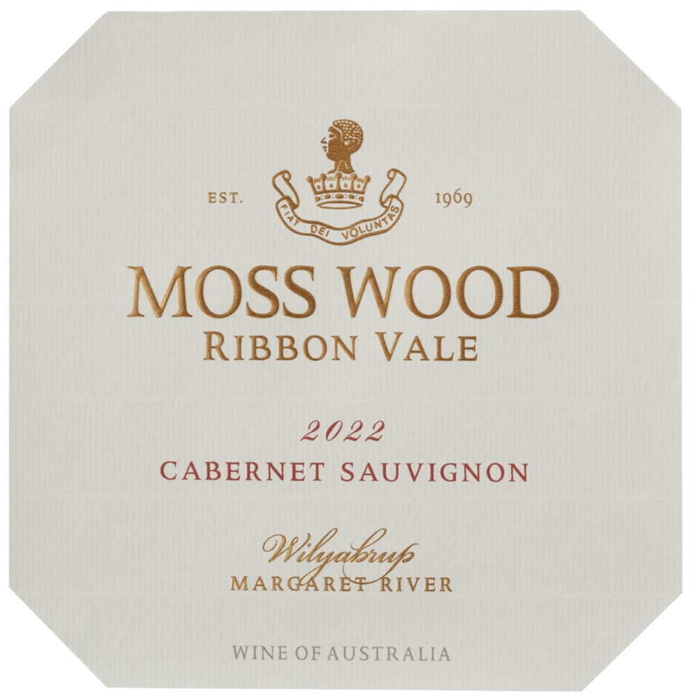 Moss Wood Ribbon Vale Cabernet Sauvignon 2022 label