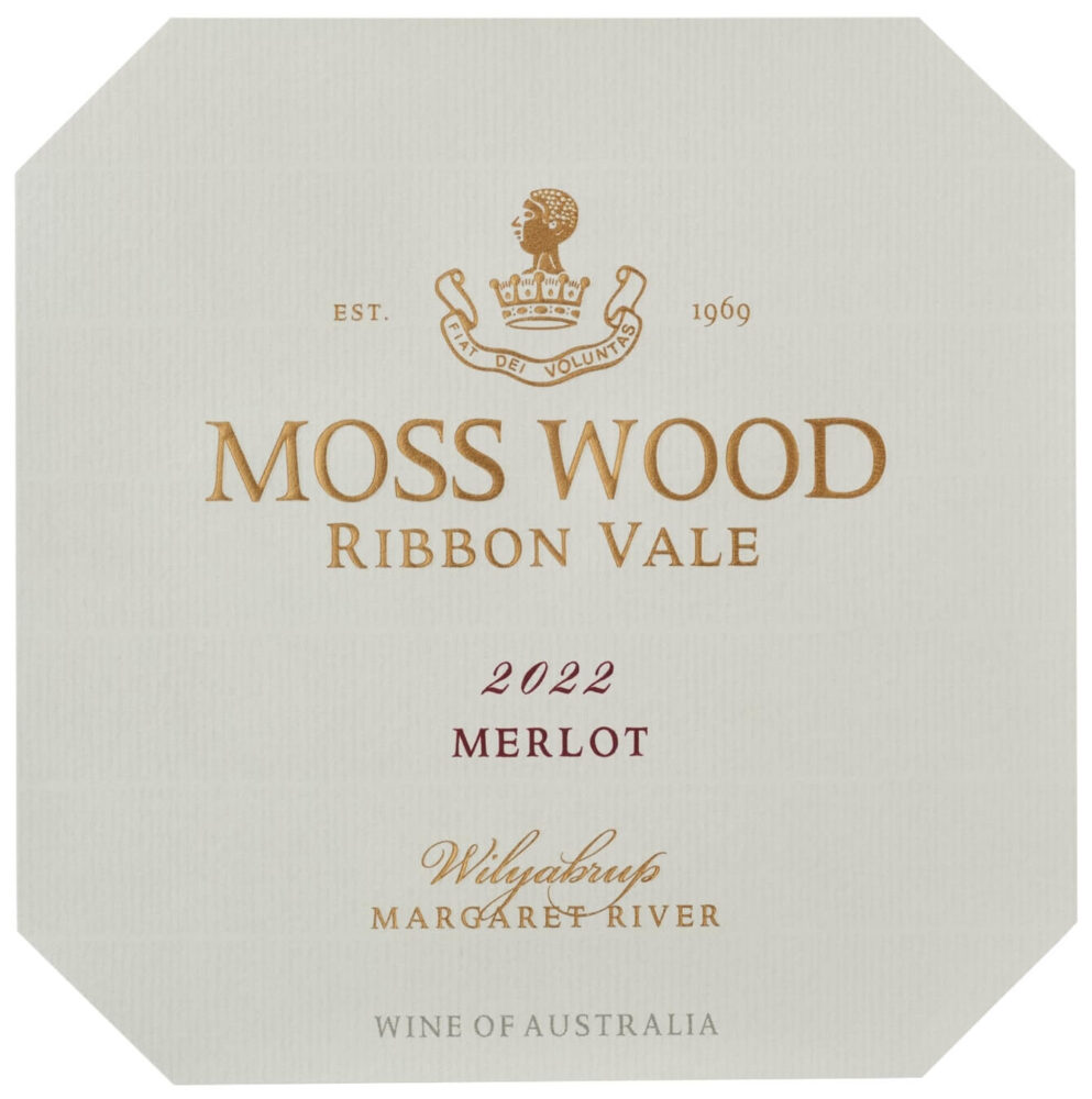 Moss Wood Ribbon Vale Merlot 2022 label